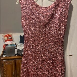 Alice + Olivia Sparkling Pink Mini Dress